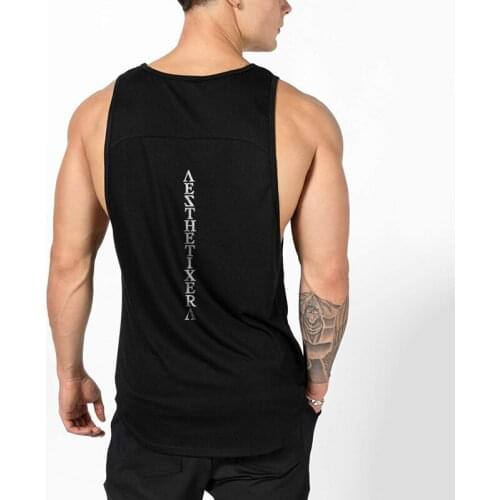 New Brand Cotton Casual Tank Tops Men Gyms Fitness Bodybuilding Stringer Fashion Mens Workout Clothing Sleeveless Shirts Vest