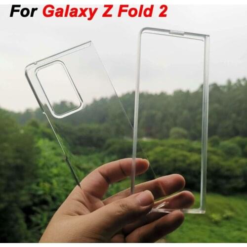 Front & Back Transparent Case for Samsung Galaxy Z Fold 2 Hard Phone Case Cover for Galaxy Z Fold 2 5G Protective Covers