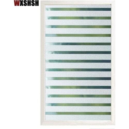 Thick Stripes Window Film Static Cling Office Home Decoration Anticollision Partition Vertical Water-Proof Embossing Glass Foil