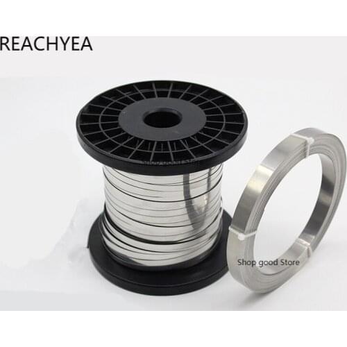 15Meter Packaging Machine Sealing Machine Heating Sheet Nichrome Flat Heater Wire for Heating Element 0.15/0.2/0.25mm Thickness