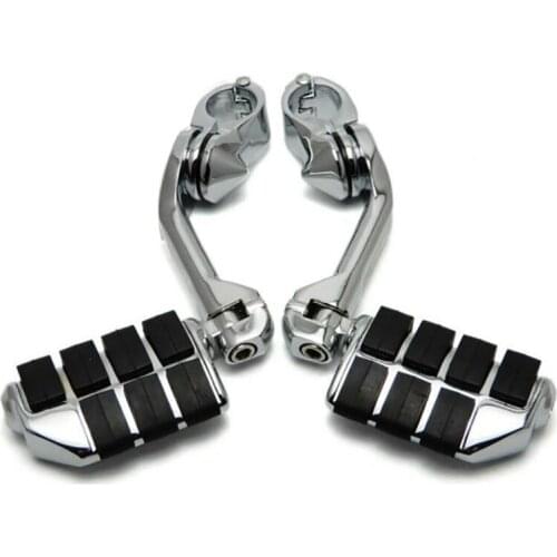 Motorcycle 1-1/4Inch Foot Pegs Footrest Pedal Highway Engine Guard for Honda Yamaha Kawasaki Electra Road Glide