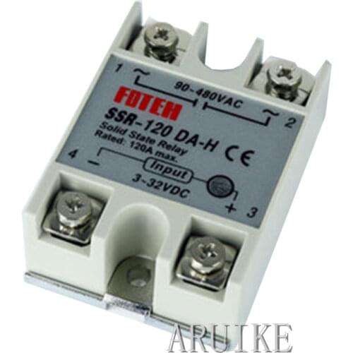 Solid state relay SSR-120DA-H 80A SSR 120DA H DC TO AC relay solid state Resistance Regulator
