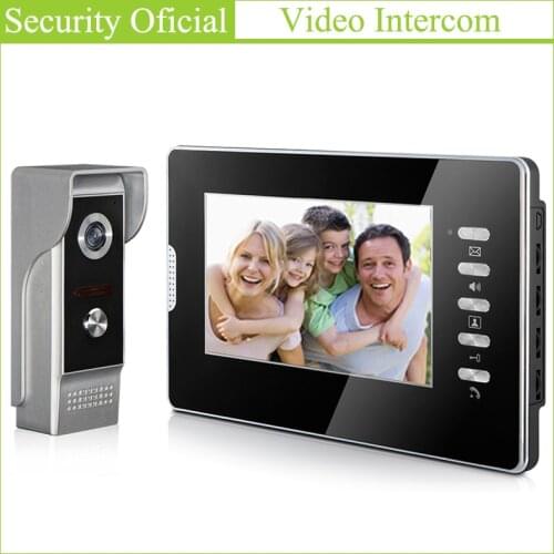 Analog Wired Video Door Phone High Quality Door Bell 7 Inches TFT-LCD Monitor Screen Night Vision Video Intercom System for Home