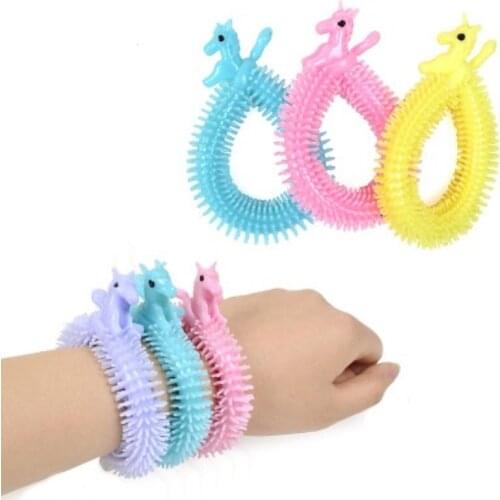 Worm Noodle Stretch String TPR Rope Anti Stress Toys String Fidget Autism Vent Toys Random Color