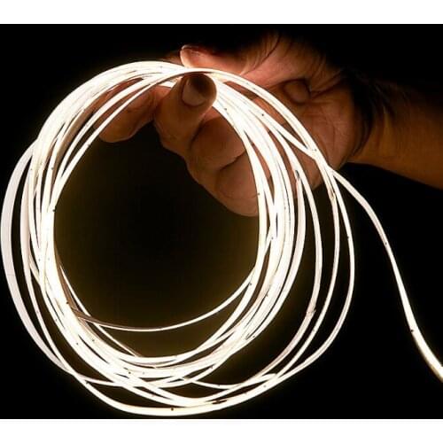 [Seven Neon]16.4ft COB FOB IP20 DC12V/24V 10MM FPBC LED Strip 504LEDs/M 14W/M WW/NW/CW Dimmable Deformable LED Light Ribbon