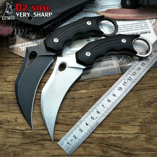 LCM66 tactical karambit scorpion claw knife outdoor camping jungle survival battle Fixed blade hunting knives self defense tool
