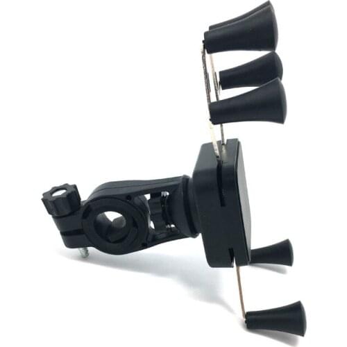 Universal Bicycle Cell Phone Mount Holder Motorcycle Handle Bar Rail Mount with Rubber Security Bands for all Smart Phones