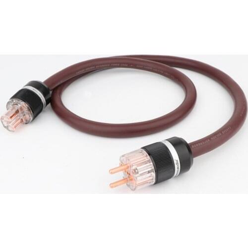 Hi-End EU Schuko power cable Cardas 33 Corex0.23mm+1 Corex0.81mm AC Power cords Cable Audio Grade 16MM Pure Copper Schuko Plug