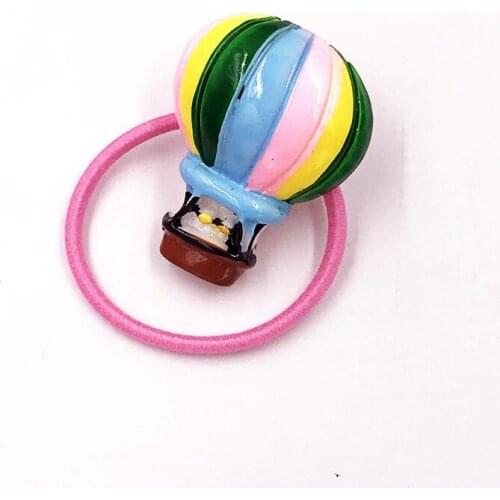 1PCS Hot Air Balloon Candy Elastic Hair Bands For Baby Girls Hair Accessories Cute Rubber Bands Headwear Kids Party Gift