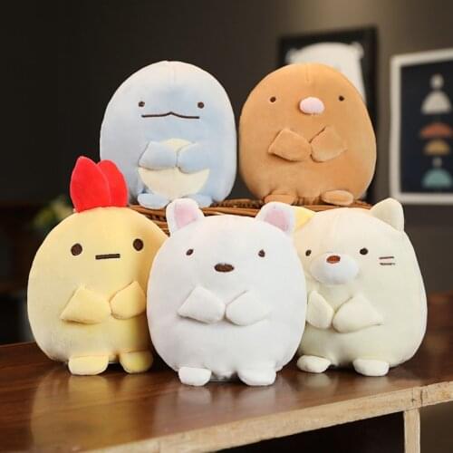 1pc 18cm Cute Corner Bio Doll Japanese Animation Sumikko Gurashi Plush Toy Stuffed Soft Cartoon Kids Baby Girls Valentine Gifts