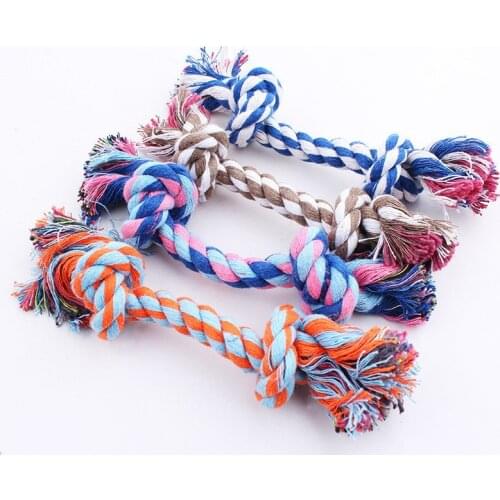 1 Piece Dog Toy 20cm Cotton Rope Cat Dog Chew Toys Puppy Pet Dog Rope Toy Randomly Color