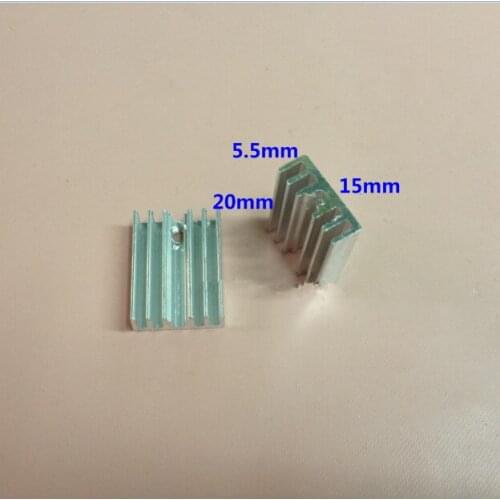 100PCS width 15*5*20mm aluminum heat sink Electronic radiator heat sink for Electronic components heat dissipation cooling