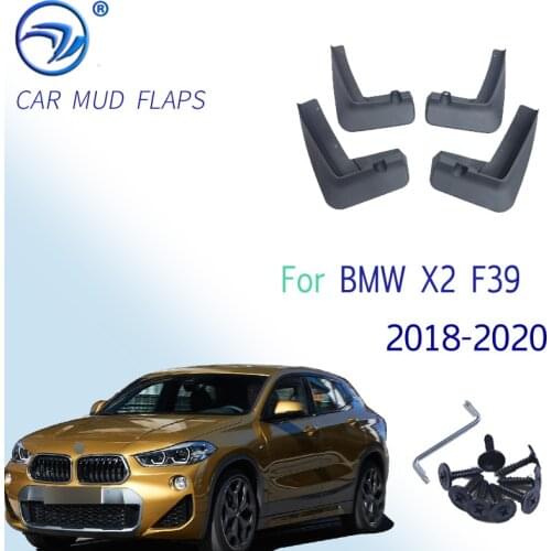4 PCS For BMW X2 F39 2018 2019 2020 Front Rear Car Mudguard Fender Mud Guard Flaps Splash Flap Mudguards Accessories