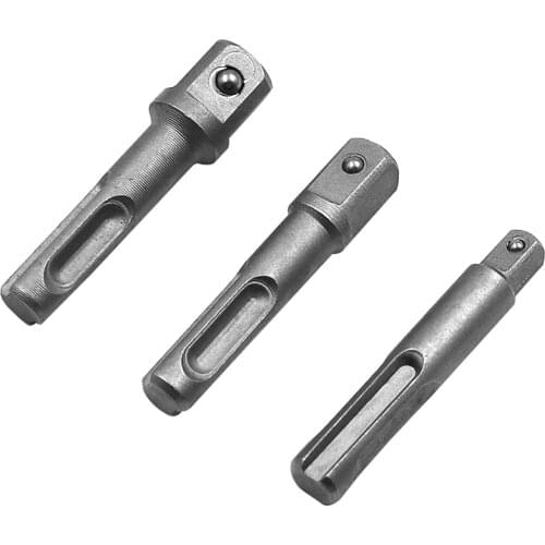 Power Tool SDS Plus Socket Driver Drills Drill Bit Adaptor 1/4"3/8"1/2" Chrome Vanadium Steel Socket Adapter SDS Power Drill Bit