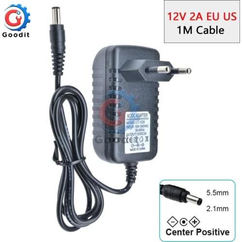 100-240V AC to DC EU Plug Converter Adapter Power Supply Charger Adapter for 2A LED Light Strips Power Adapter for Switch Lamp