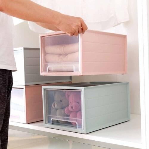 Creatieve Plastic Kasten Met Laden Drawer Make Organizer Desktop Sieraden Doos Diversen Airtight ContainerClothes Storage Box
