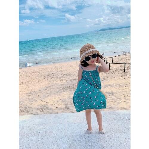 Children Floral Sling Skirt Summer Girls Beach Skirt Dress Children Skirt Children Wear Hot Sale
