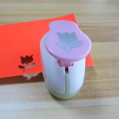 QIQQIKIN Tuba tulip Paper hole punches , Paper Cutter Scrapbooking Embossing , Picture 2.3 cm