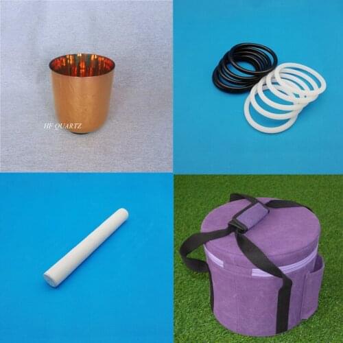 HF 5.25-7 inches Gold Quartz Crystal Singing Bowl Light Customizable Colorful Note C/D/E/F/G/A/B For Yoga with bag