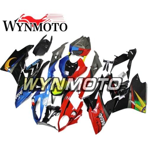 New ABS Plastic Injection Mortorcycle Hulls Fairings Body Kits For BMW S1000RR 2017 2018 17 18 Half Blue Half Red Shark Covers