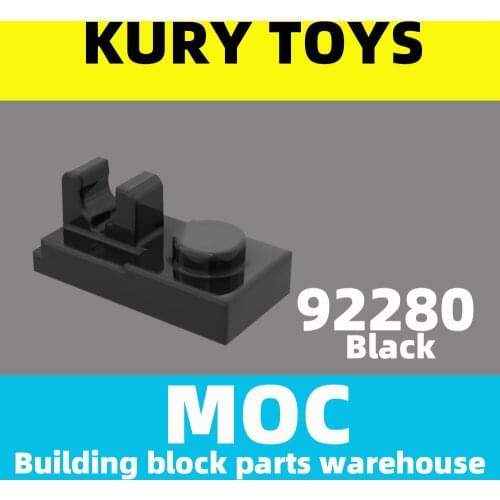 Kury Toys DIY MOC For 92280 100pcs Building block parts For Plate, Modified 1 x 2 with Clip on Top