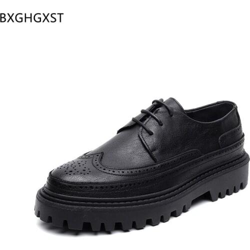 Black Casual Business Shoes Men Brogue Shoes for Man 2021 Oxford Mens Wedding Dress Shoes Chaussure De Homme Zapatos De Hombre