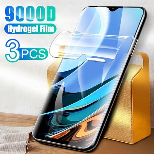 3PCS Full Cover Soft Hydrogel Film For Xiaomi Redmi 9T Screen Protection For Xiami Redme Readmi Redmi9T 9 T 6.53" Film Not Glass