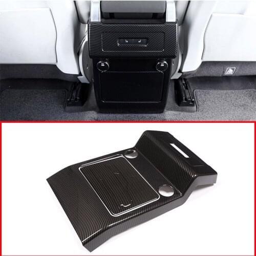 Carbon Fiber Style Rear Row Air Conditioning Vent Outlet Cover Trim For Land Rover Discovery 5 HSE LR5 2017-2018 Car Accessories