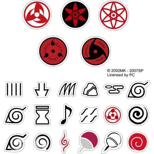 Brdwn Uzumaki Itachi Sharingan Konoha Rain Cloud Sond Nijia Official Authorization Cosplay Stickers Paster