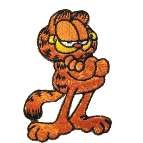 Tiger Embroidery Patches Made by Twill with Heat Cut Broder and PVC Backing Accept Customized & MOQ 50pcs free shipping by Post