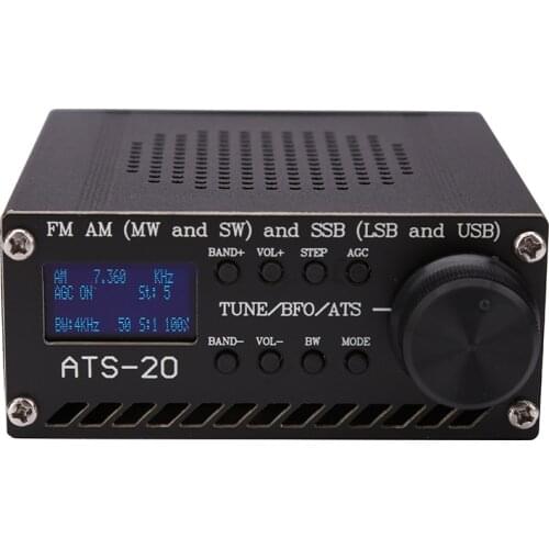 New Assembled SI4732 All Band Radio Receiver FM AM (MW & SW) SSB (LSB & USB) With Battery Case Speaker Antenna