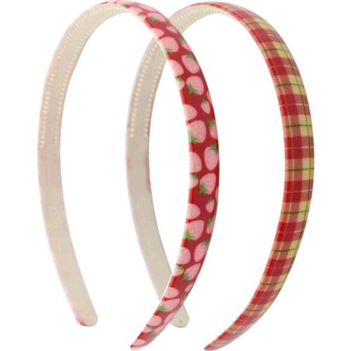 2 Pcs Plastic Hairbands Gils' Solid Color Headband Women Hair Accessories