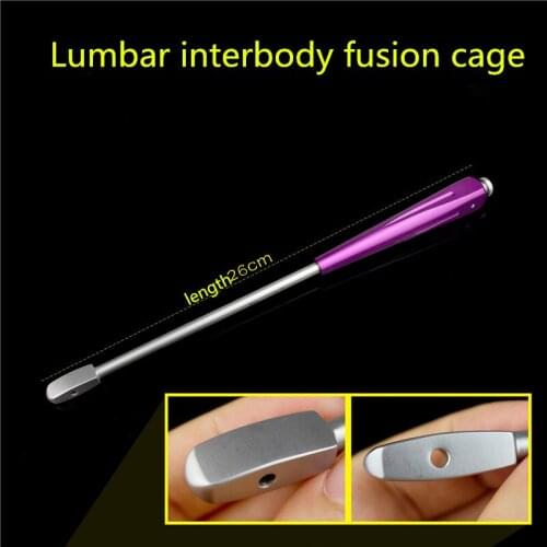 Orthopedic instrument Model interbody fusion cage PEEK implant for spinal lumbar spinal membranous rods Vertebral body test size