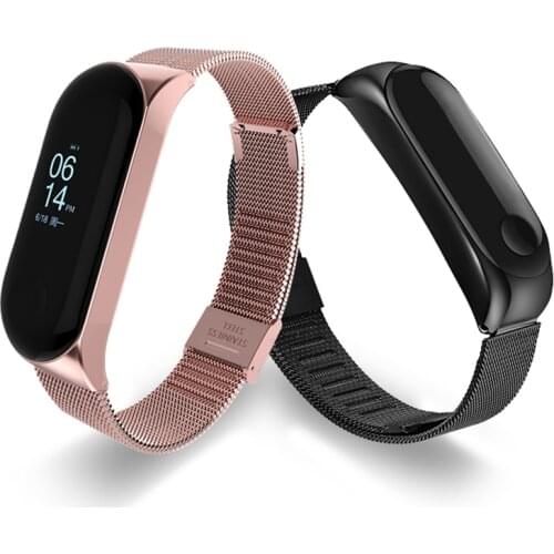 Stainless Steel Watchband For Xiaomi Mi Band 6 5 4 3 Fashion Wristwatch Strap For Mi Band 4 5 Bracelet Watchband For Mi Band 5 4