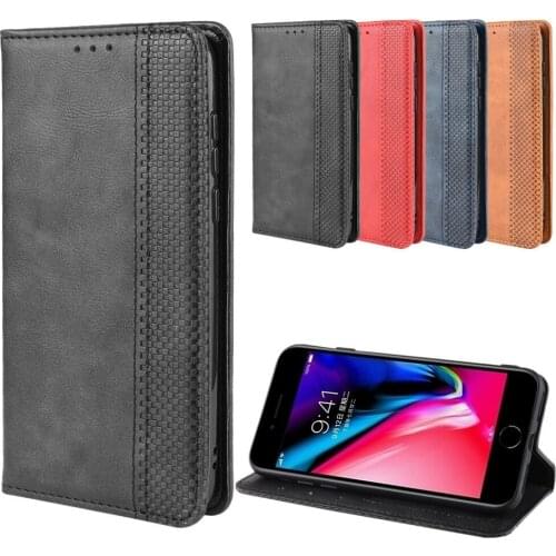 Luxury Retro Slim Leather Flip Cover for Apple iPhone SE 2020 Case Wallet Card Stand Magnetic Book Cover for iPhone SE 2020 Case