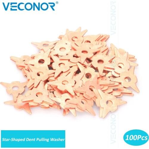 100Pcs Dent Pulling Washer For Spot Welder Panel Pulling Star Washer Spot Welding Machine 10.8mm Hole Diameter