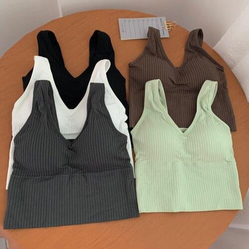 Tops Women Crop Tops Off Shoulder Sexy Tank Tops Female Sleeveless Solid Casual Crop Tops Y2K For Women Summer Corset Bustier