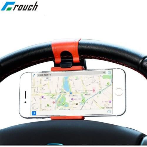 Universal Car Steering Wheel Clip Mount Holder for iPhone 8 7 7Plus 6 6s Samsung Galaxy Note Xiaomi Huawei Mobile Phone GPS