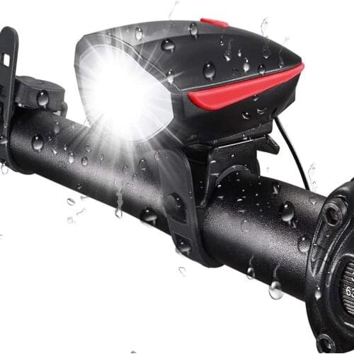 Bike Light Set with Horn USB Rechargeable Bike Headlight Waterproof Front Light LED Bicycle Light for Road Mountain Cycling