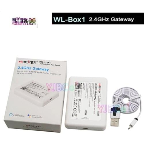 WL-Box1 Mi Light LED WIFI Controller Smart Wireless 2.4GHz Gateway Voice WiFi rgb Controller For LED Bulb Strip Light Lamp