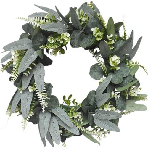 Hot Sale 50%Wreath Visual Effect Romantic Plastic Exquisite Wide Application Door Wreath for Wall Plastic Romantic Hanging Wreat