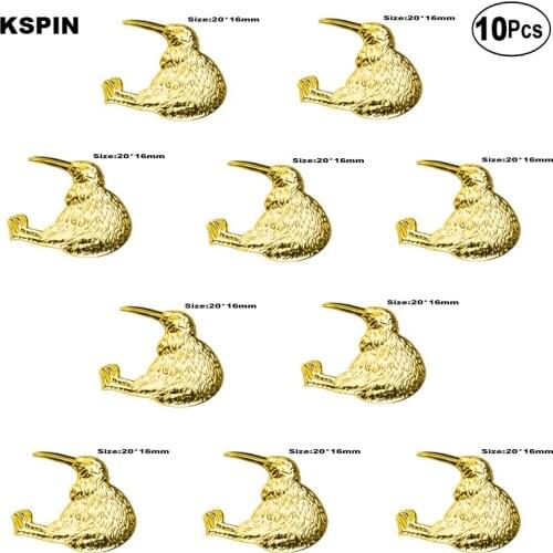 Kiwi Bird Badge Lapel Pin Flag badge Brooch Pins Badges 10Pcs a Lot