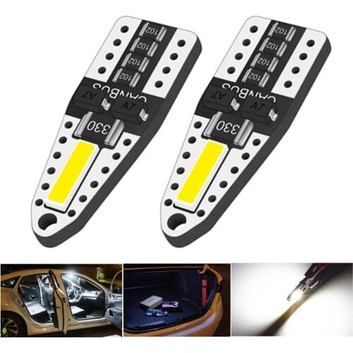 2x T10 LED W5W 194 Car Lights for Honda Civic Accord CRV HRV Jazz Fit NC750X 2smd Auto Led Interior Light Trunk Lamp Xenon 6000K