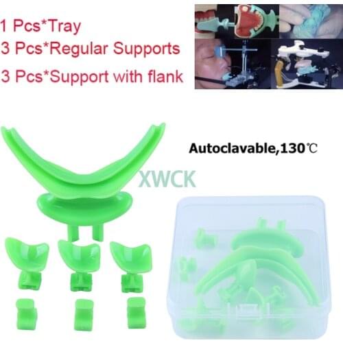 7Pcs/set Dental Centric Tray Occlusal Articulator Facebow Implantology Impression Trays