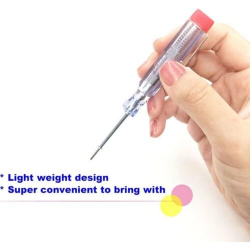 6V-24VCar Voltage Circuit Tester Auto Car Light Circuit Tester Lamp Voltage Test Pen System Long Probe Continuity Test Light Pen