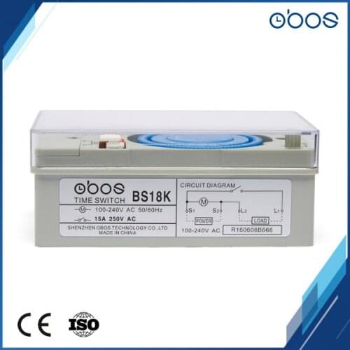 Free shipping good quality mechanical type OBOS Brand timer switch 110V with 48 times on/off per day time set range 30 min