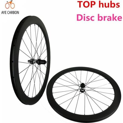 No brake surface surper light carbon road disc wheels 700c carbon wheelset road bicycle wheelset for Cyclocross road wheels