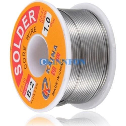 DHL 200PCS 1mm Rosin Core Solder 63/37 Tin Lead Line Flux Welding Iron Wire Reel(Color: Silver)
