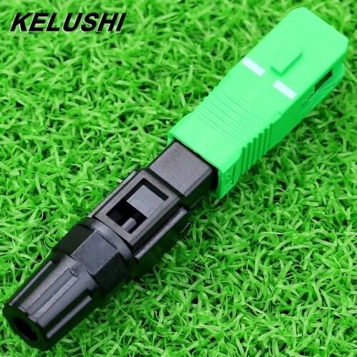 KELUSHI FTTH 10-150pcs/SC Cable Fiber Optic Fast Connector SC/APC Quick Connector Couplers/Fiber Optical Adapter Free Shipping