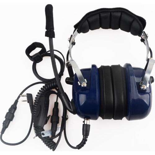 General Aviation Headset RA200 Pilot Headset Dual Plug Pilot Headphone 3.5mm Noise Reduction Headset for Pilots audifono